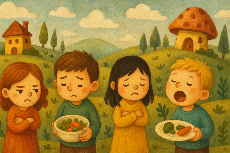 سرزمین بچه هایی که غذا نمی خوردن