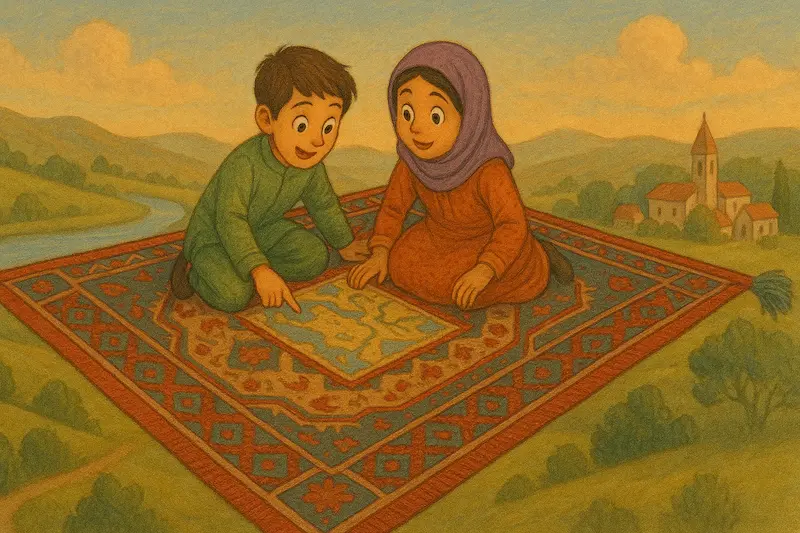 داستان قالیچه ای که نقشه داشت