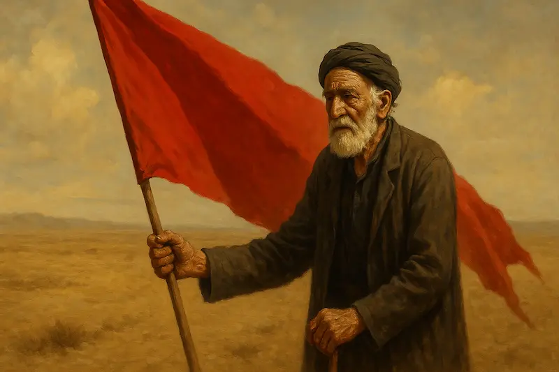 داستان پیرمرد و پرچم