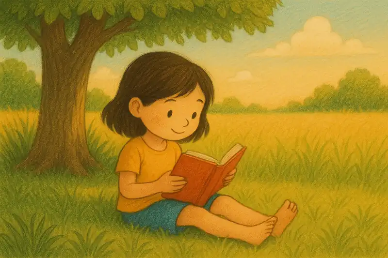 خاطره یک عصر تابستانی با کتاب