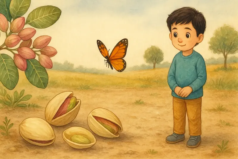 داستان پروانه، پسته و پدرام