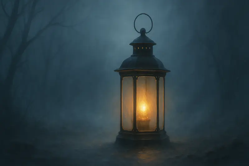 داستان چراغ فانوس در شب مه آلود