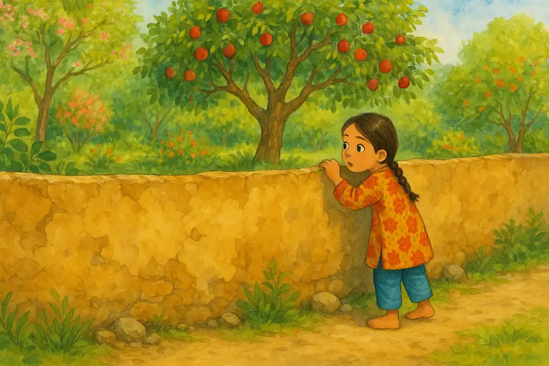 داستان باغی پشت دیوار گلی
