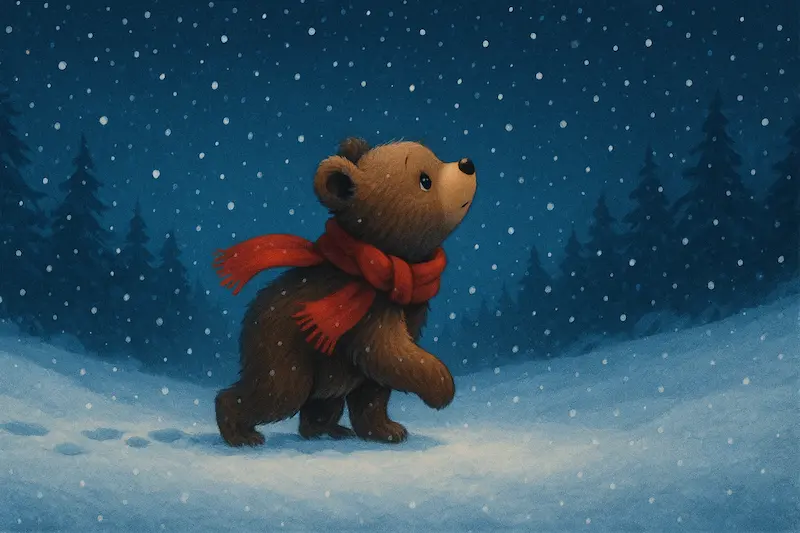 داستان خرس کوچولو و شب برفی