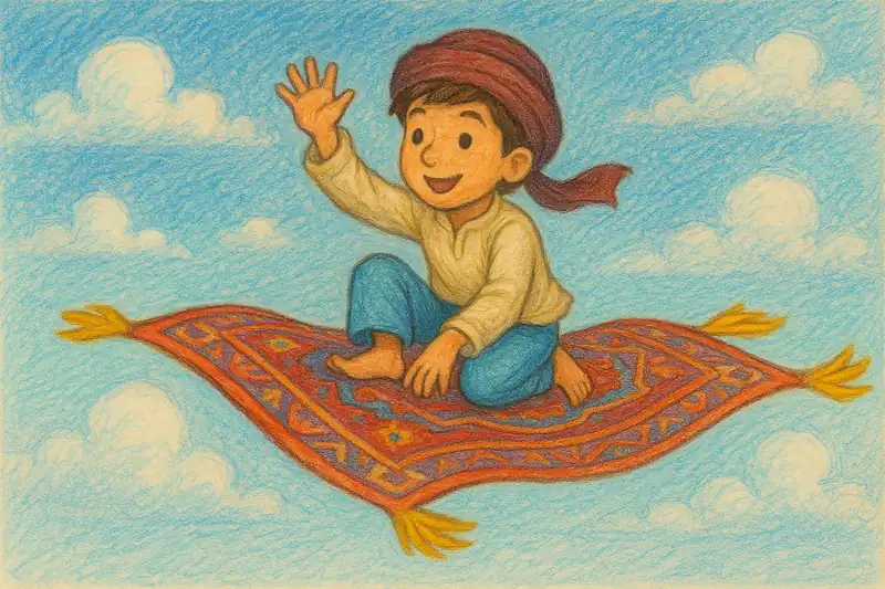 داستان قالیچه ی آرزوها برای کلاس سومی ها