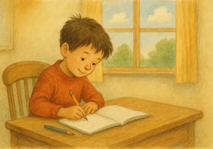 داستان نویسی کلاس دوم با نقاش