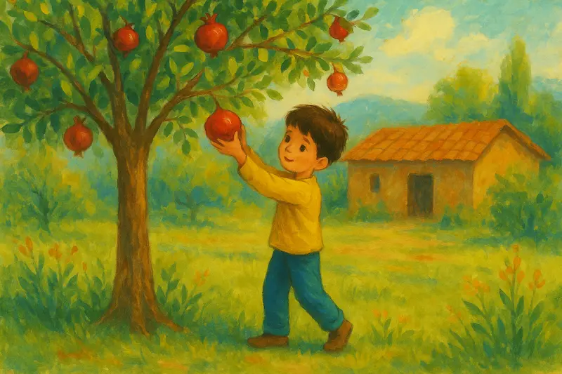 داستان پسرک و درخت انار